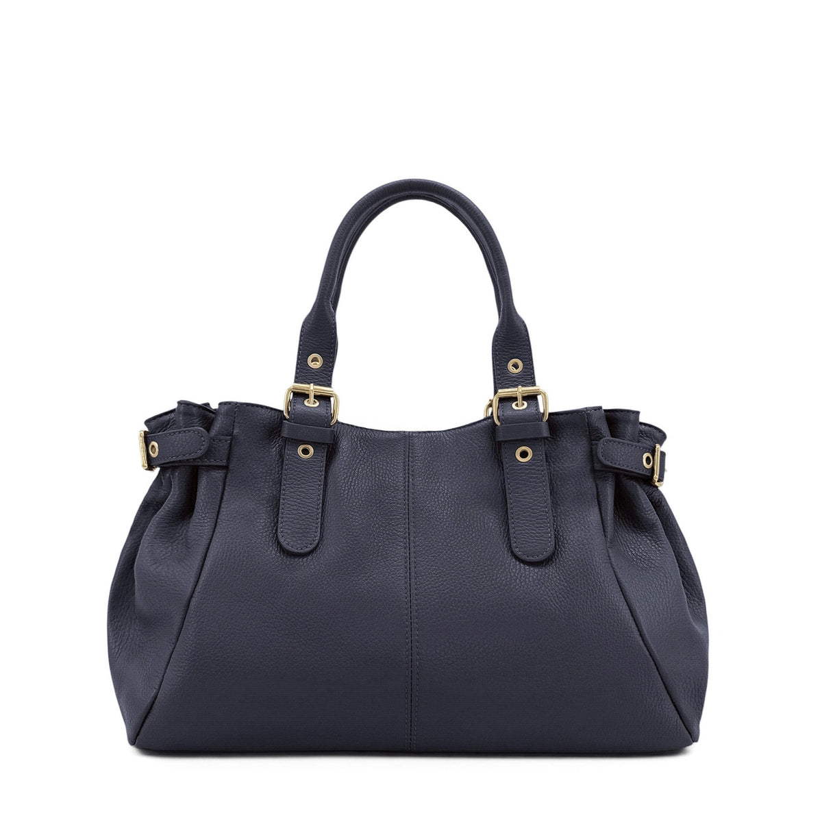Bolso bowling de piel granulada NEW PRINCESS XL Azul marino