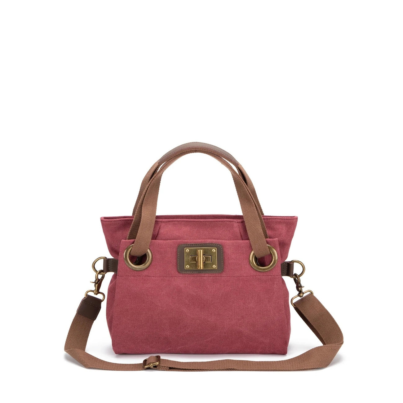 Borsa per il fine settimana in pelle e tela TOBAGO Mole chiara