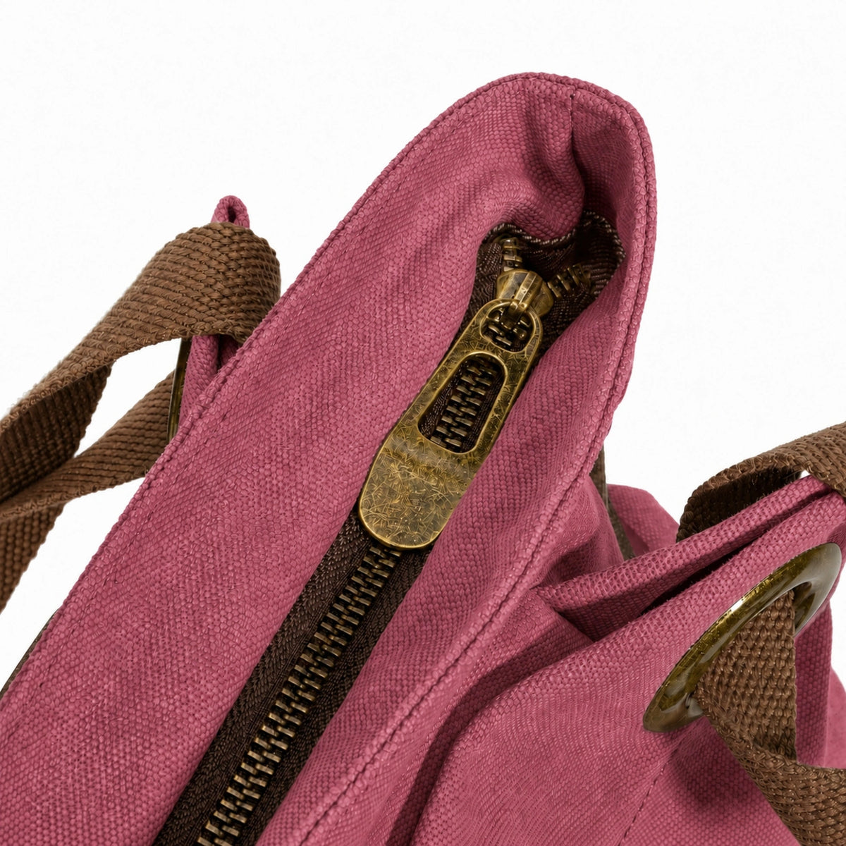 Bolso de hombro de piel y lona PONT-DES-ARTS MINI Rojo burdeos