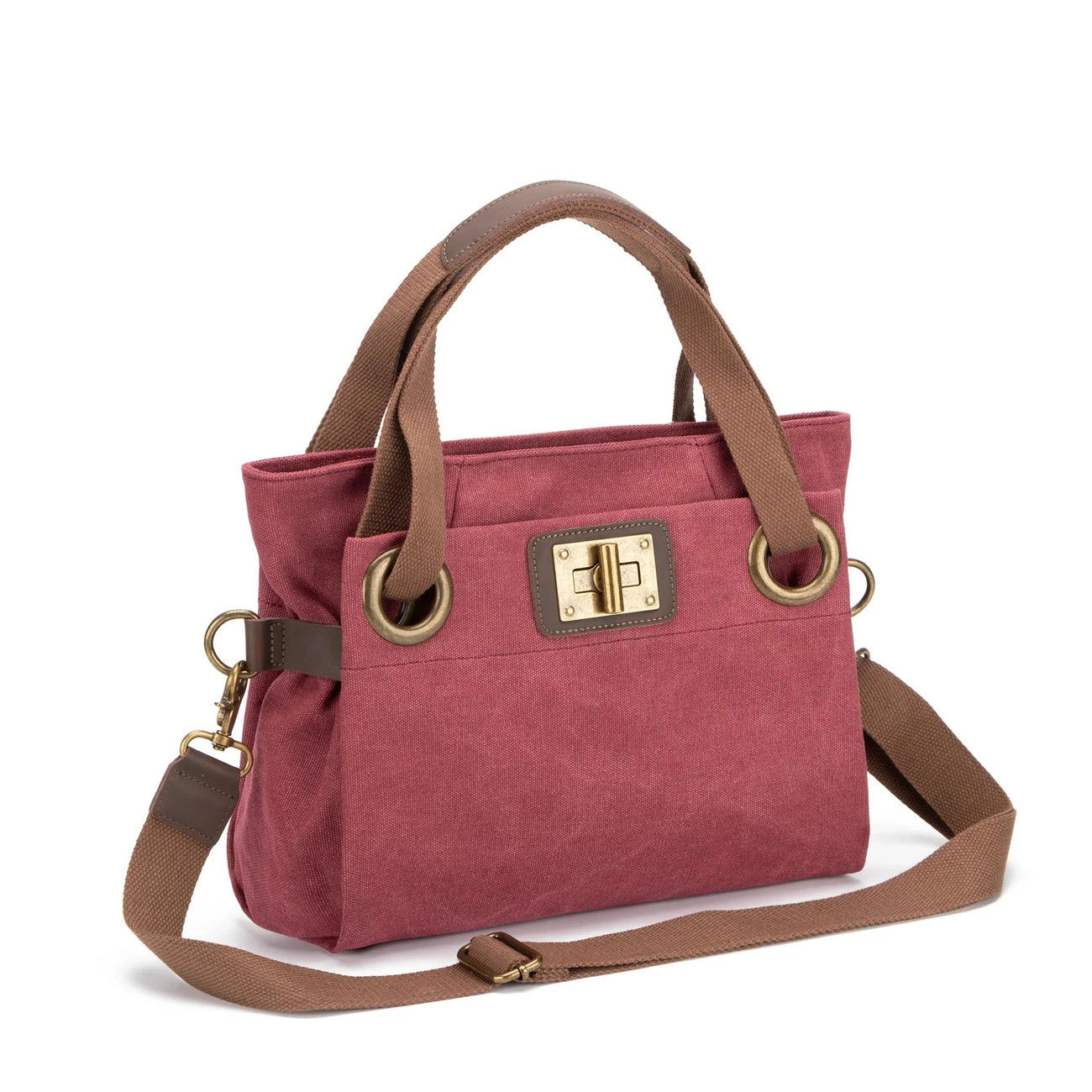 Borsa per il fine settimana in pelle e tela TOBAGO Mole chiara
