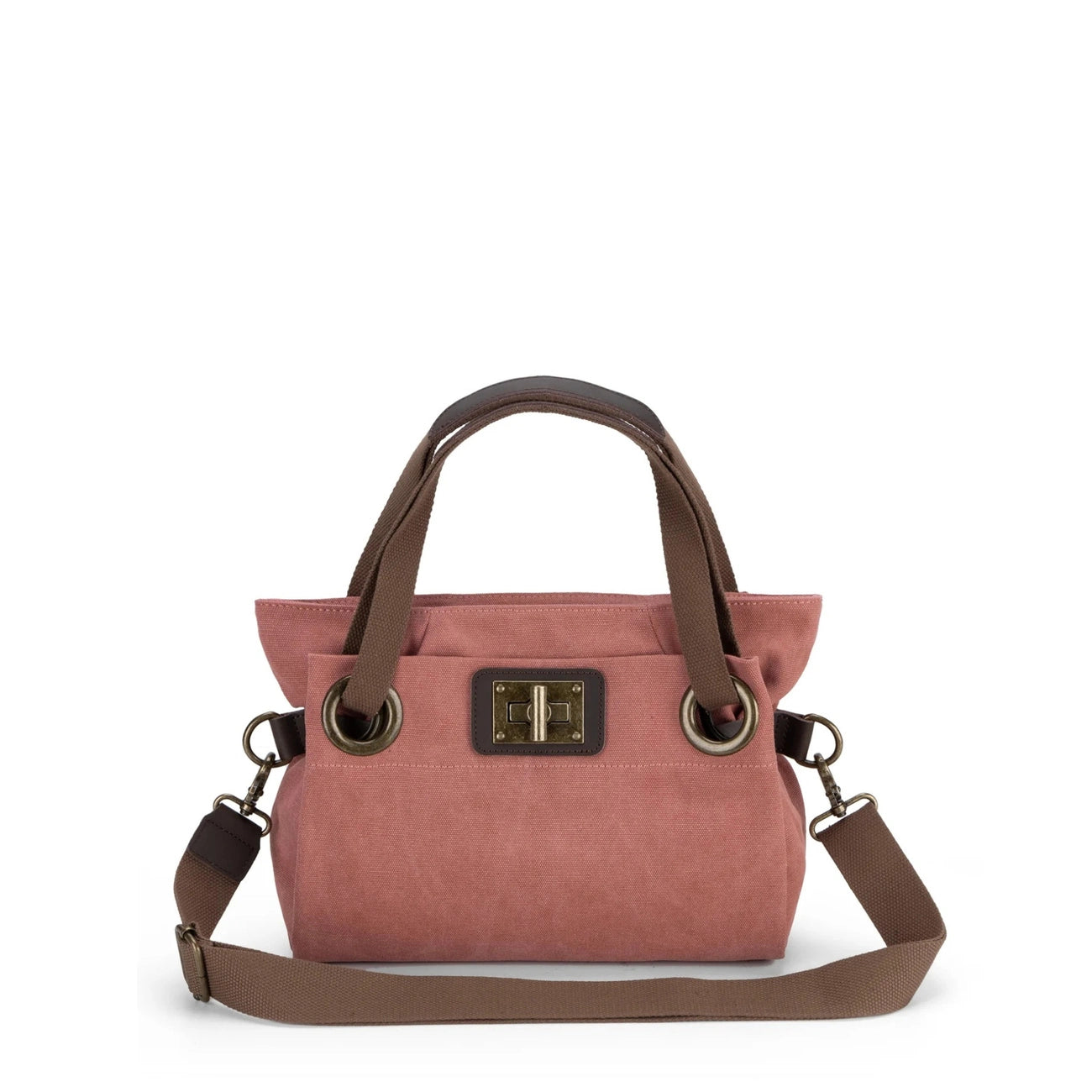 Borsa per il fine settimana in pelle e tela TOBAGO Mole chiara