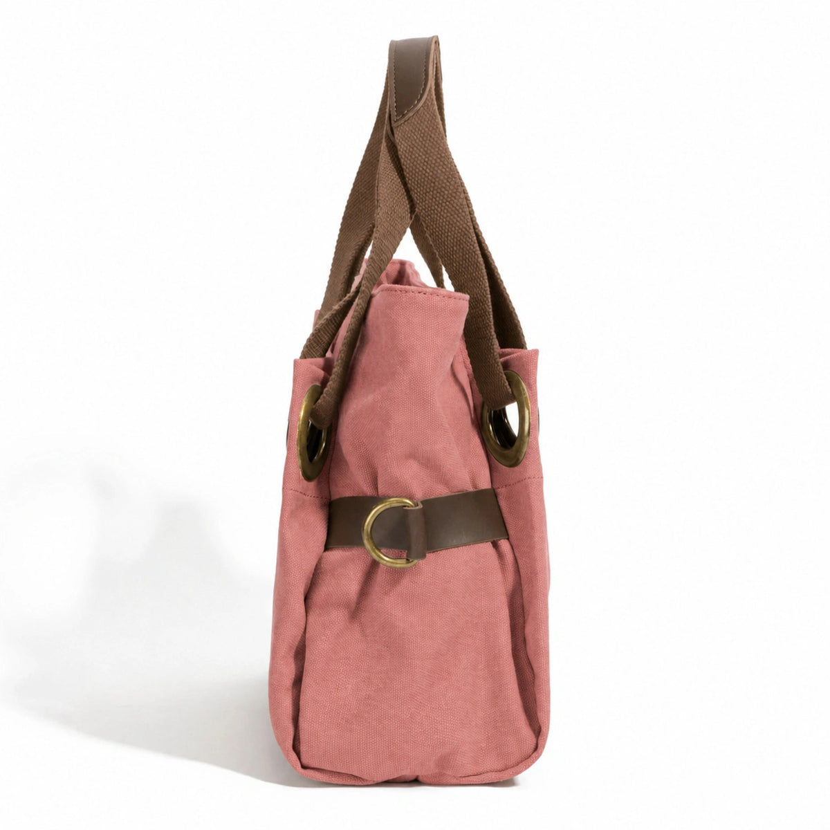Bolso de hombro de piel y lona PONT-DES-ARTS MINI Rojo ladrillo