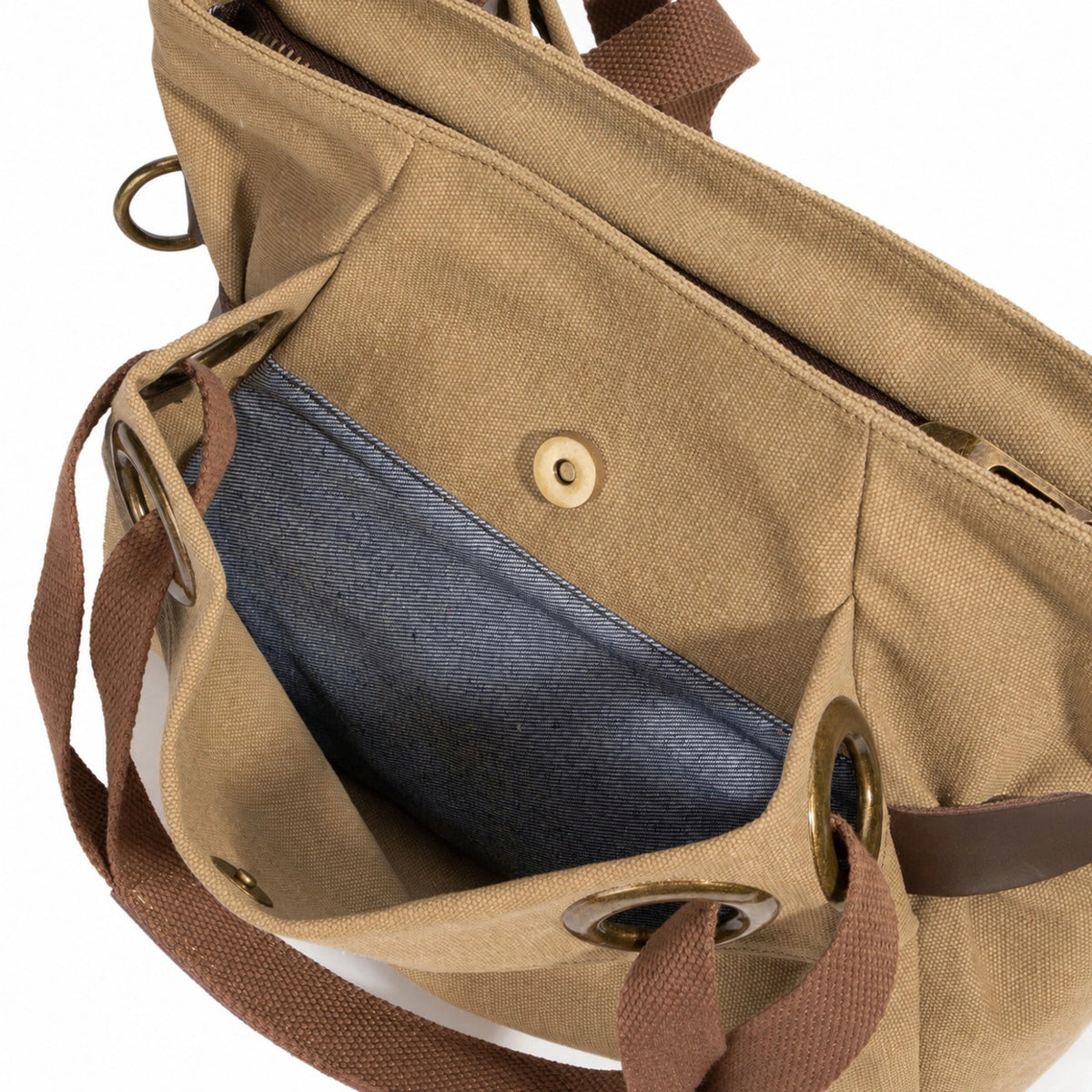 Bolso de hombro de piel y lona PONT-DES-ARTS MINI Amarillo