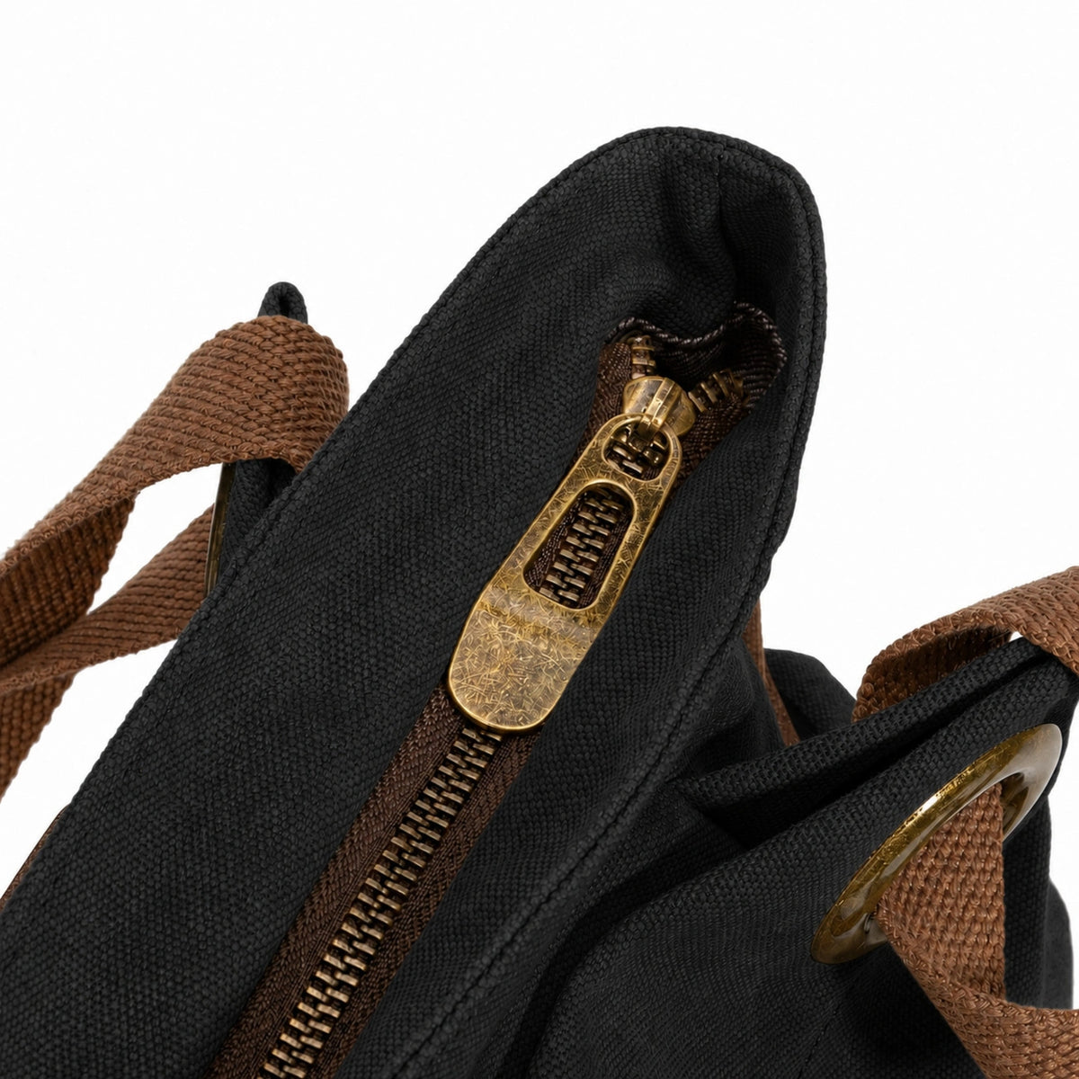Borsa a spalla in pelle e tela PONT-DES-ARTS MINI Nero