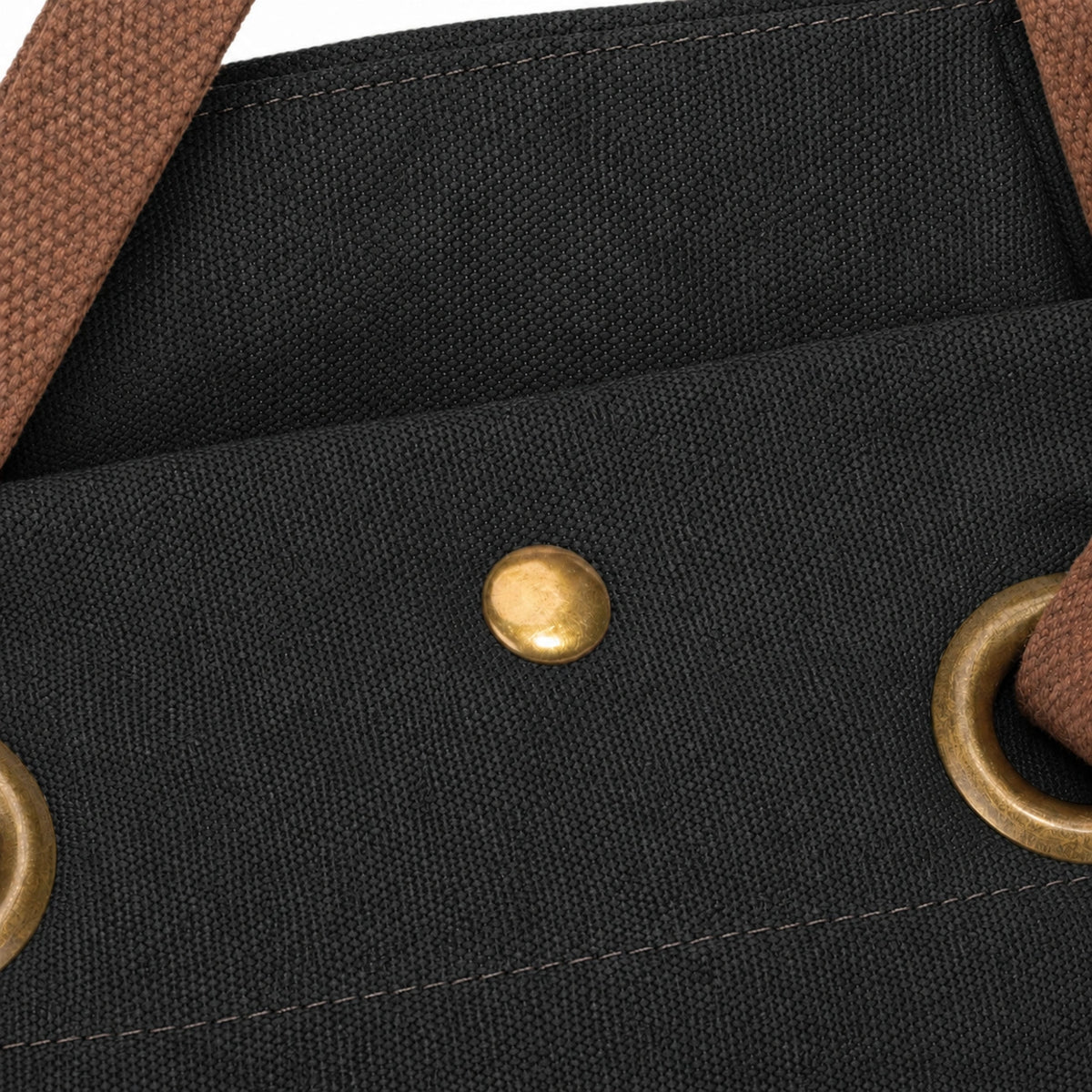 Borsa a spalla in pelle e tela PONT-DES-ARTS MINI Nero