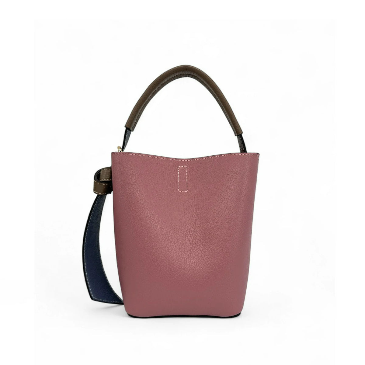 Beuteltasche und Täschchen aus genarbtem Leder ONLY BIRDIE Mehrfarbig 4