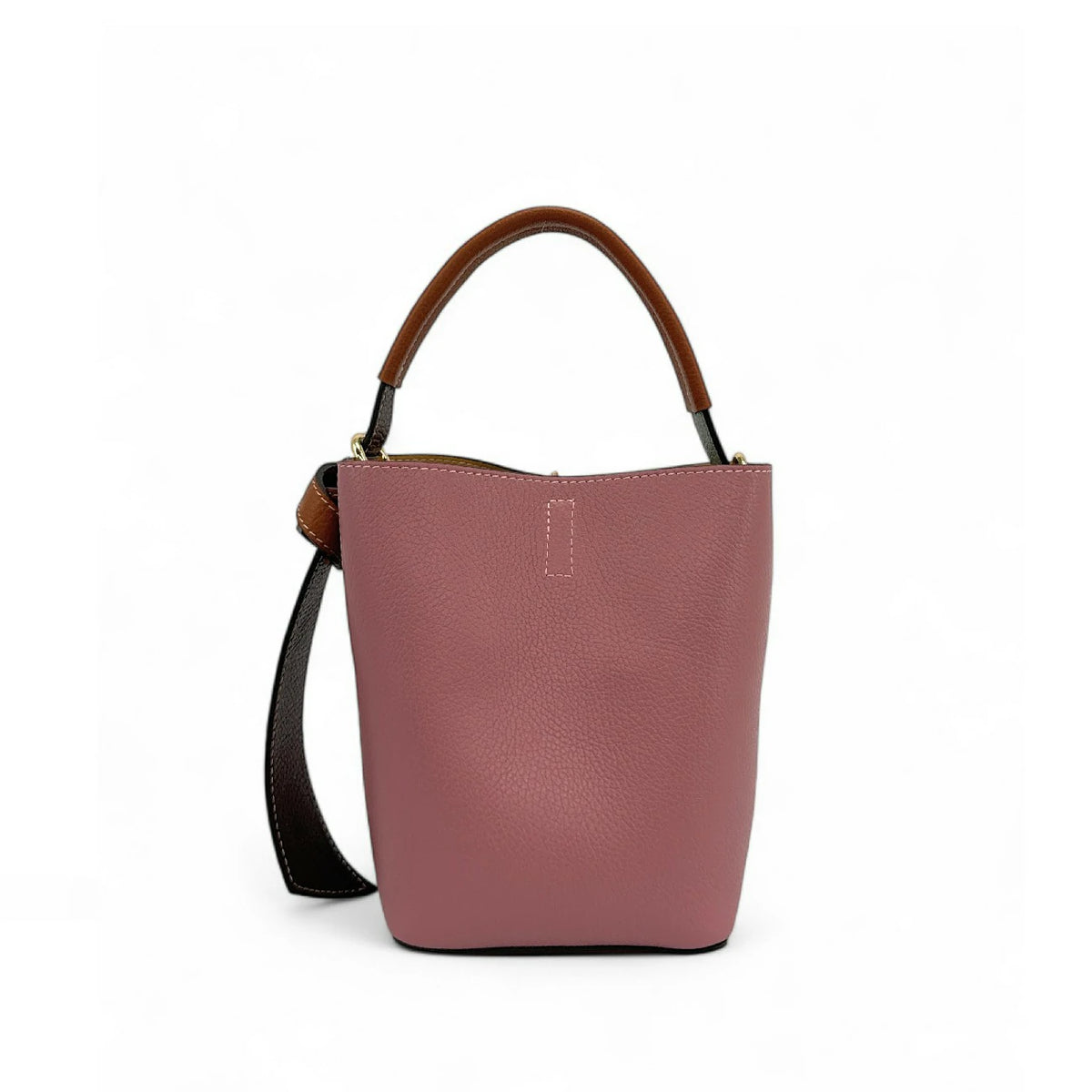 Beuteltasche und Täschchen aus genarbtem Leder ONLY BIRDIE Mehrfarbig 6