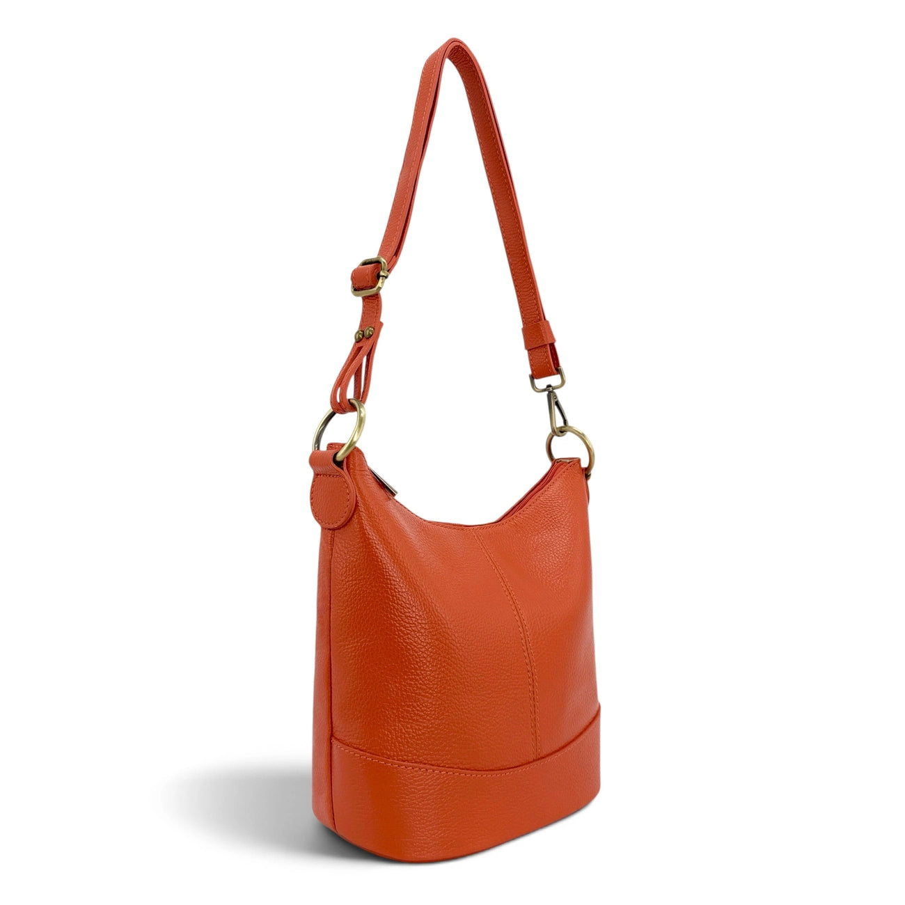 Grained leather strap bag BEAUBOURG Pastel green