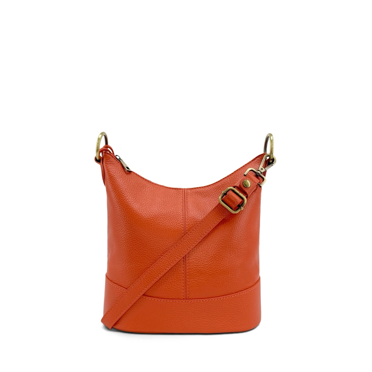 Grained leather strap bag BEAUBOURG Pastel green