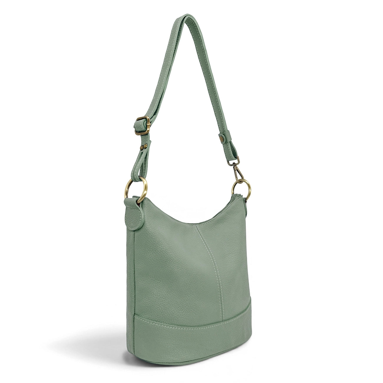 Bolso de cuero grano BEAUBOURG Verde pastel