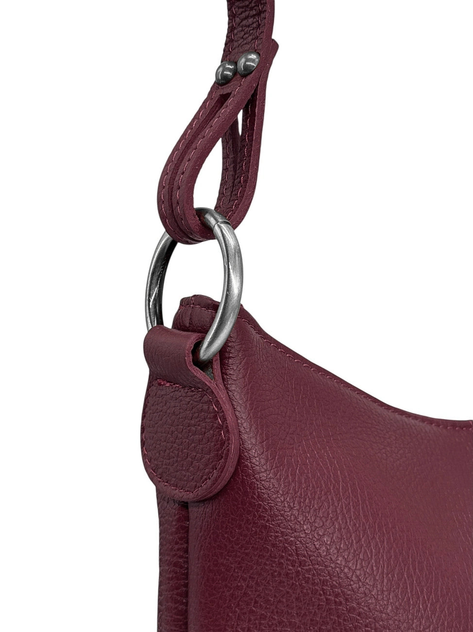 Bolso saco bandolera de piel granulada BEAUBOURG Burdeos