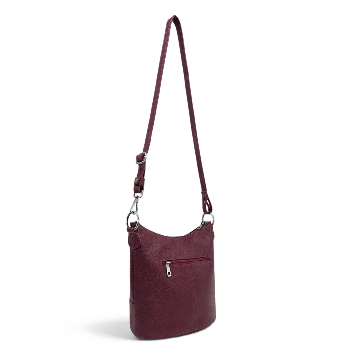 Bolso saco bandolera de piel granulada BEAUBOURG Burdeos