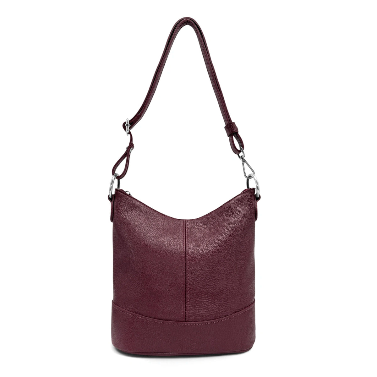 Bolso saco bandolera de piel granulada BEAUBOURG Burdeos