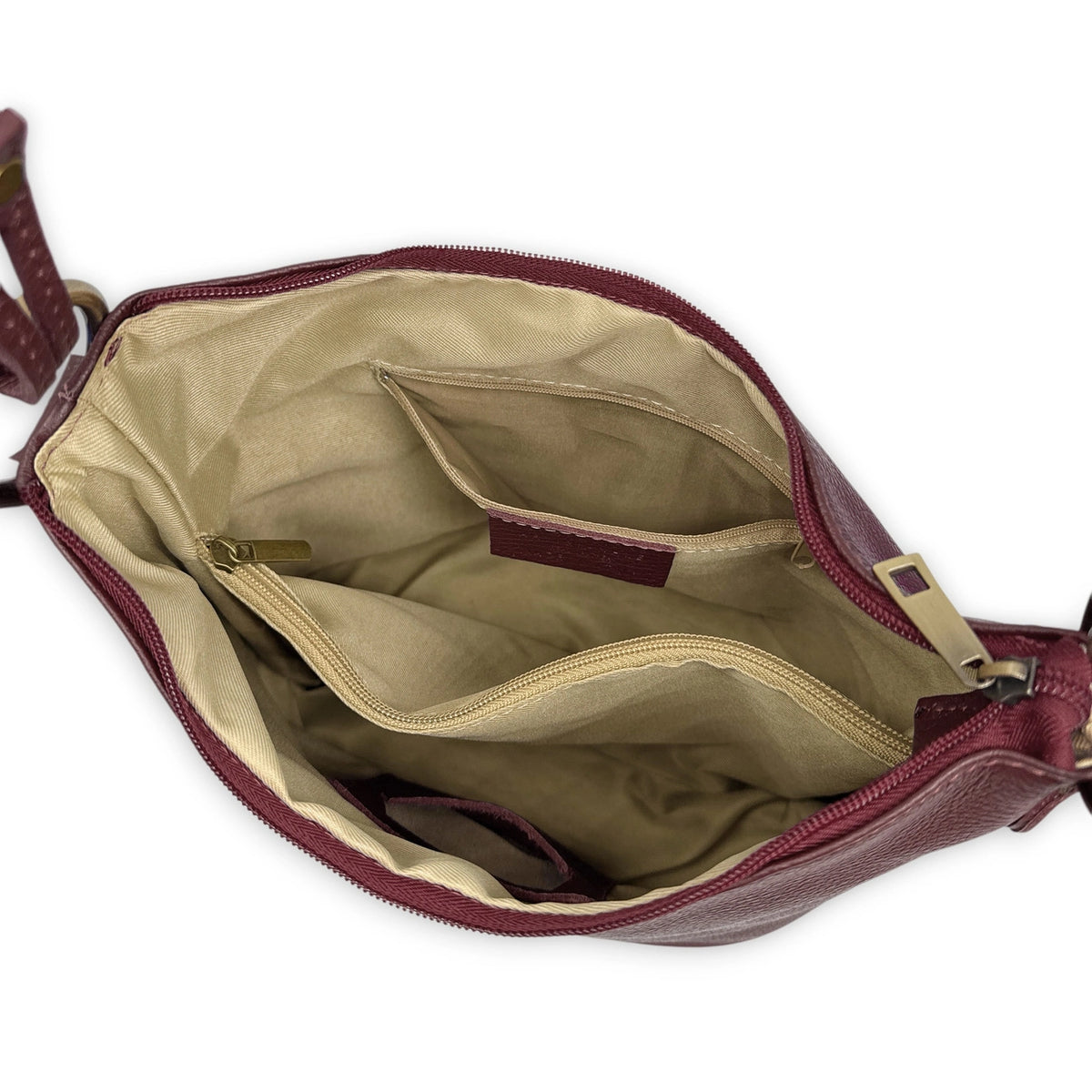 Bolso saco bandolera de piel granulada BEAUBOURG Burdeos