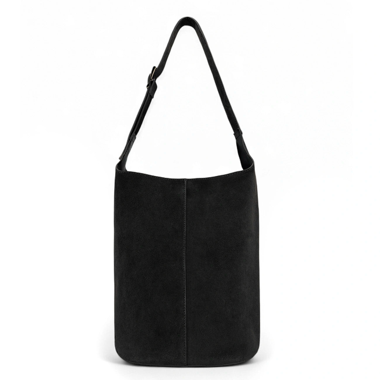 Sac seau en croûte de cuir CLARENCE Noir