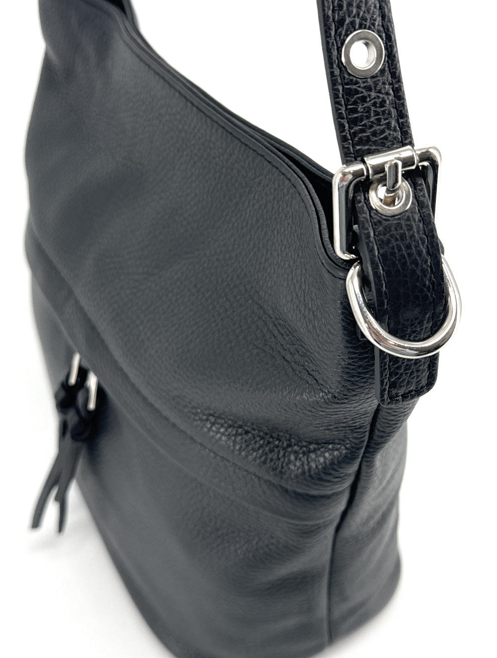 Sac seau en cuir grainé LIVERPOOL Noir