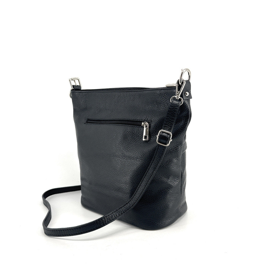 Sac seau en cuir grainé LIVERPOOL Noir