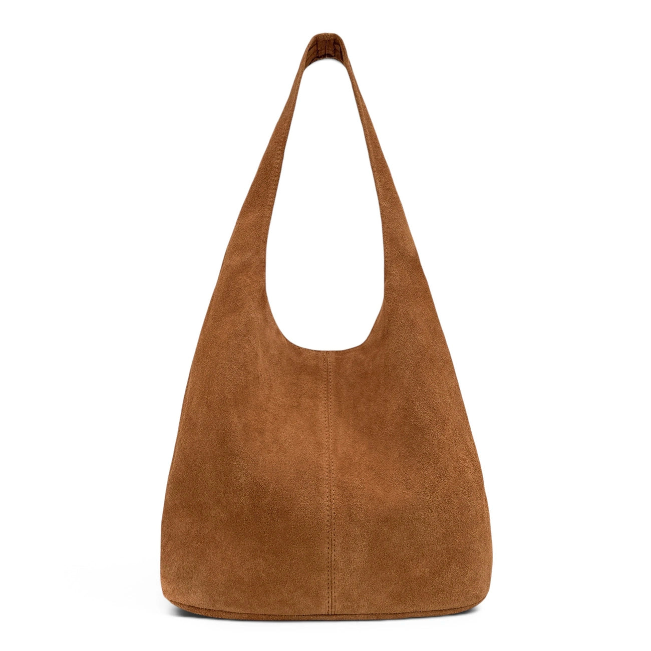 EVA camel suede HOBO handbag
