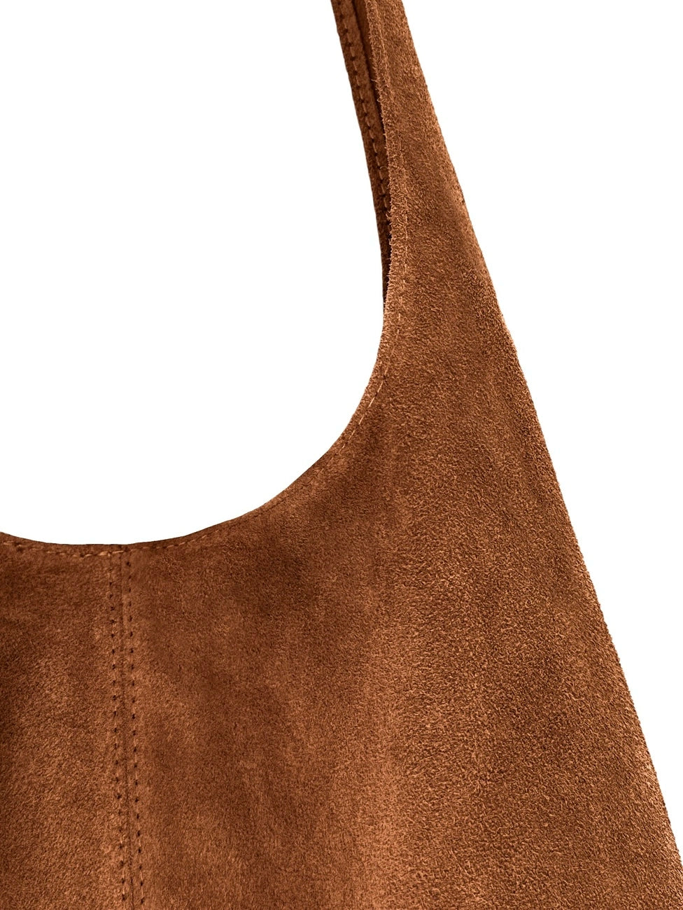 Hobo-Tasche aus Wildleder EVA Zimtbraun