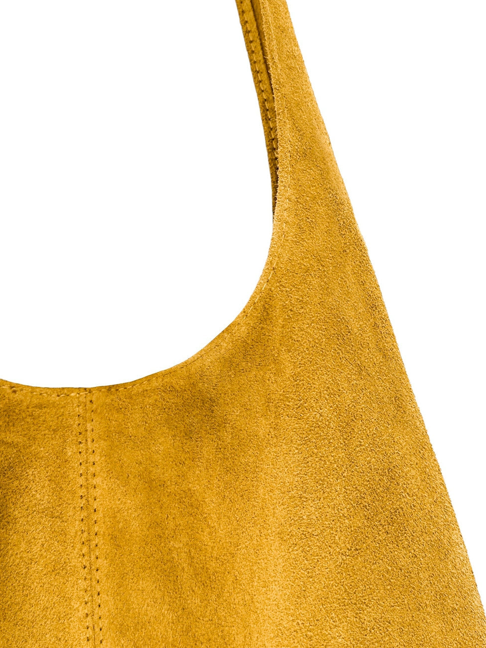 EVA Mustard Yellow HOBO suede handbag