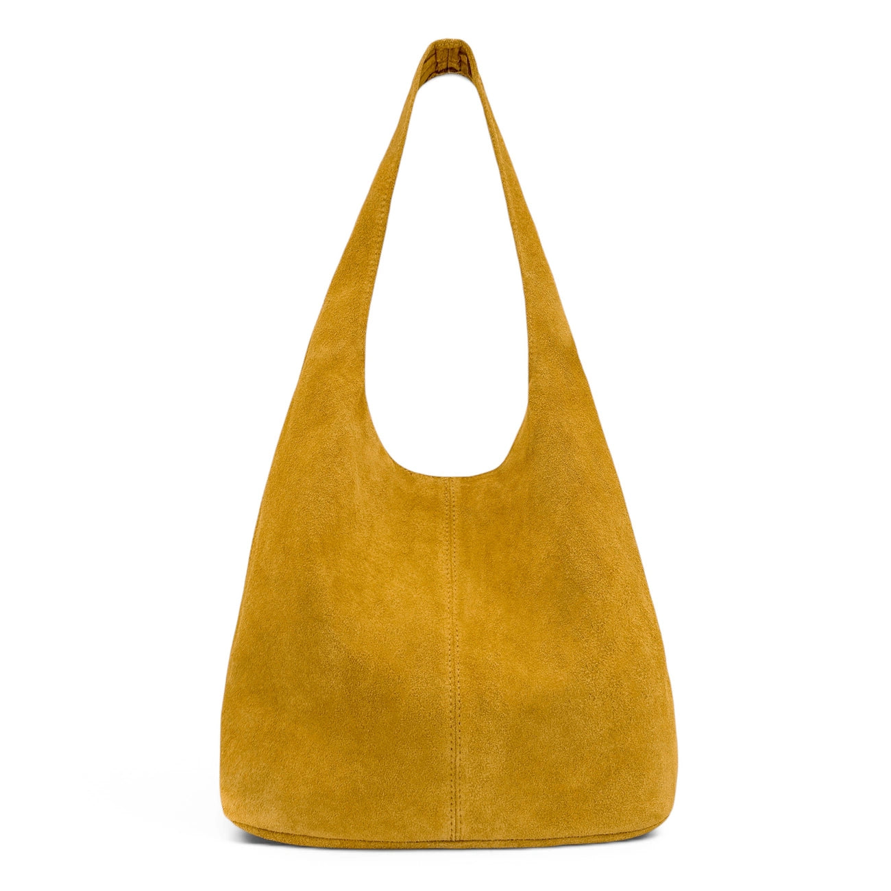 EVA Mustard Yellow HOBO suede handbag