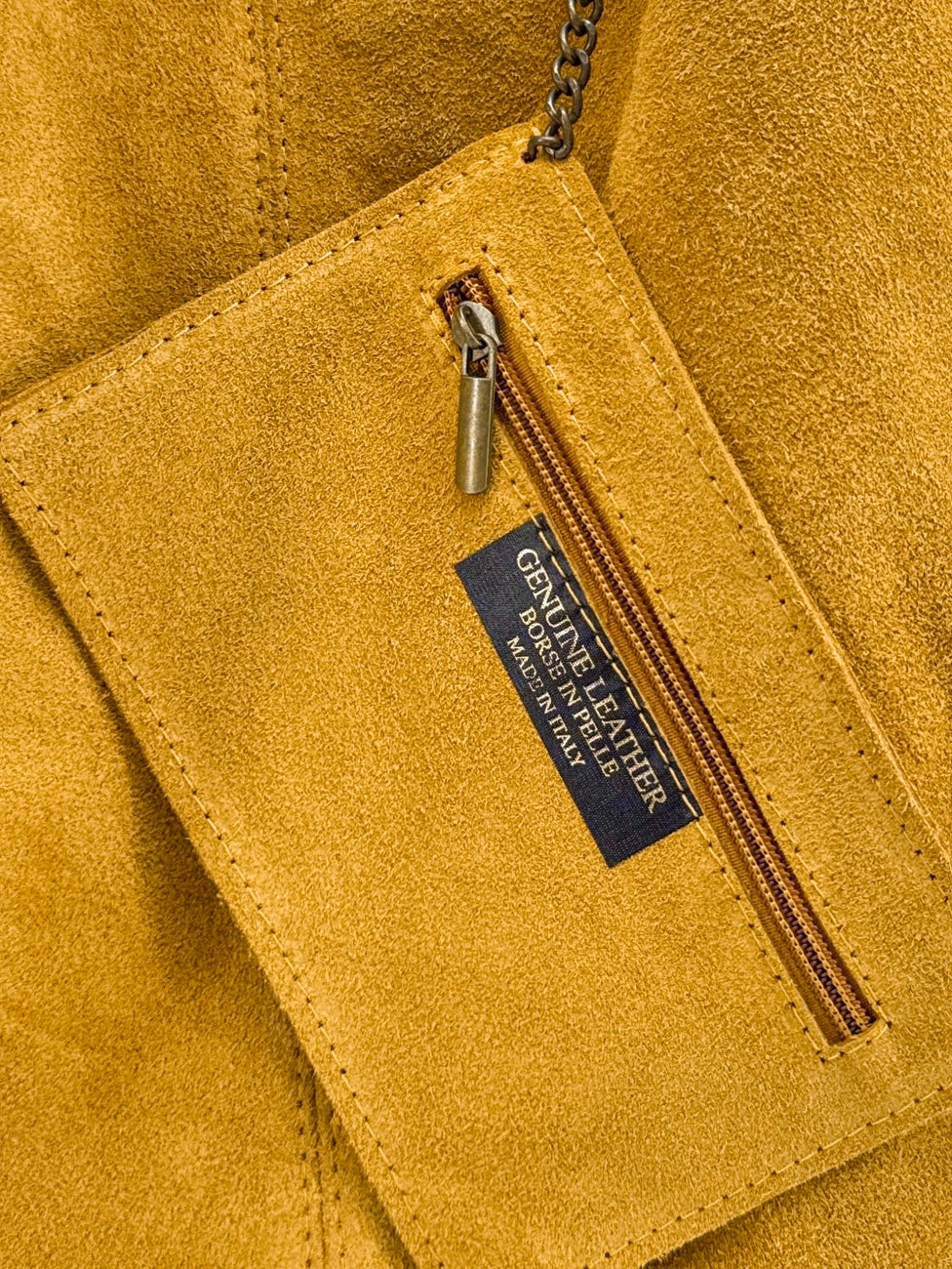 EVA Mustard Yellow HOBO suede handbag