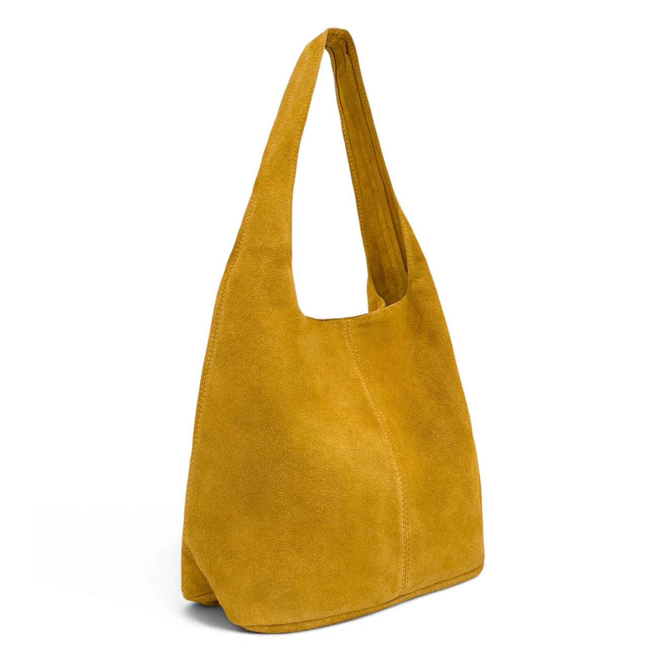 EVA Mustard Yellow HOBO suede handbag