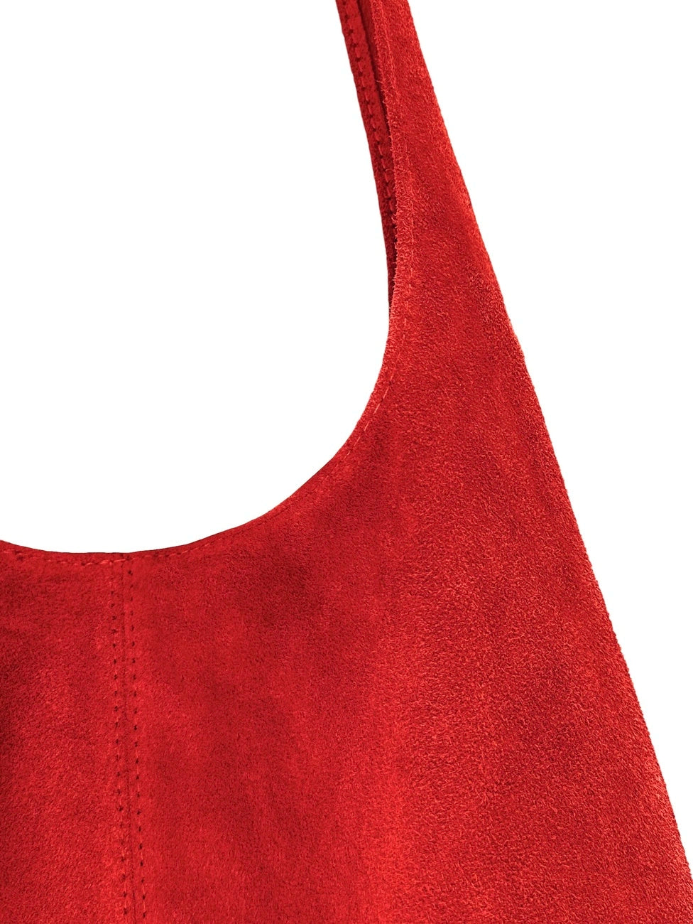 EVA Madder Red HOBO suede handbag