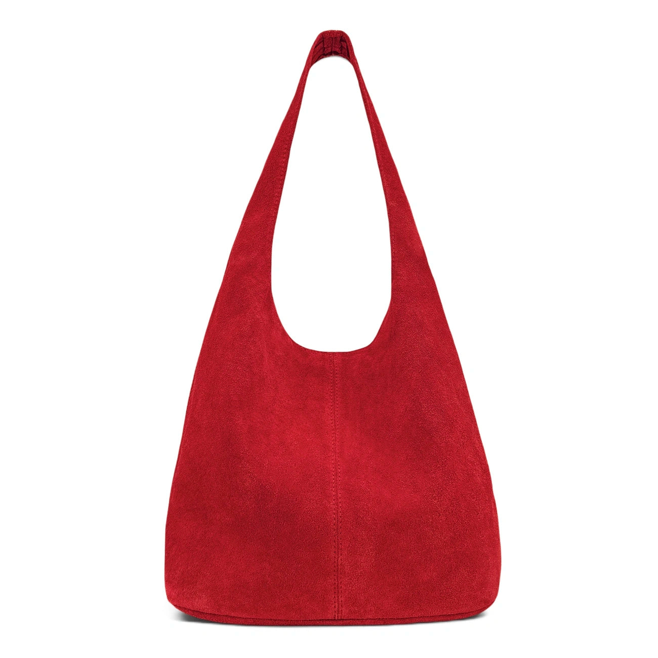 EVA Madder Red HOBO suede handbag