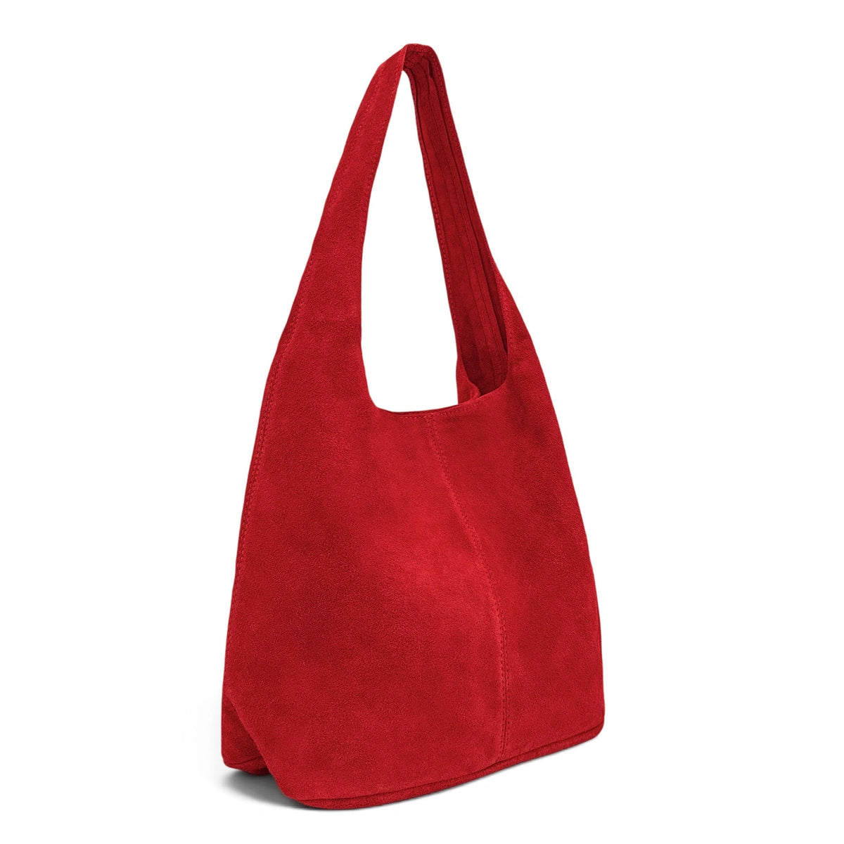 EVA Madder Red HOBO suede handbag