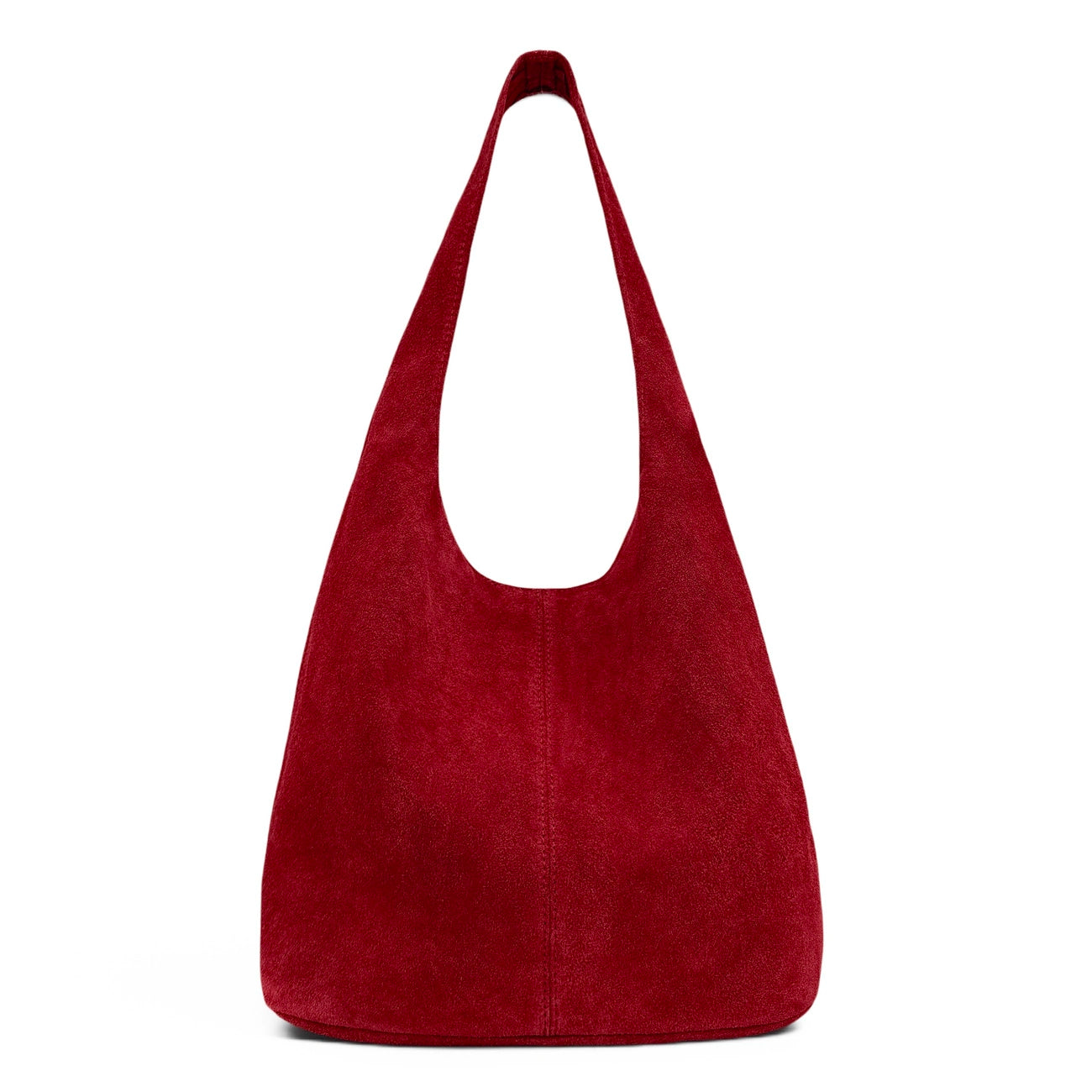 EVA Dark Red HOBO suede handbag