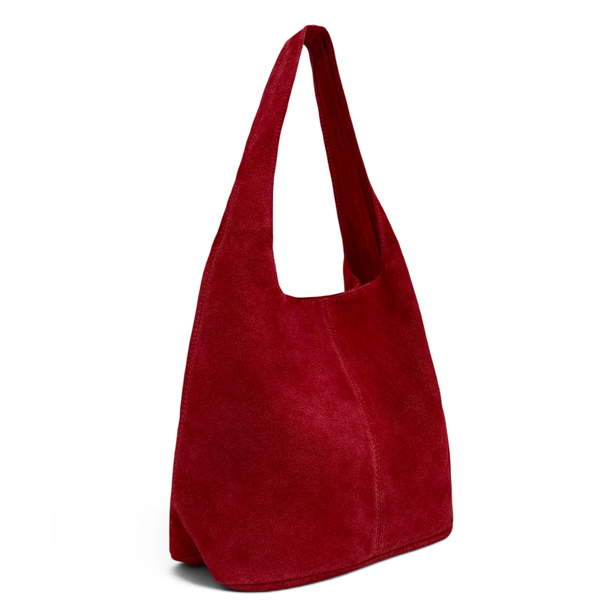 EVA Dark Red HOBO suede handbag