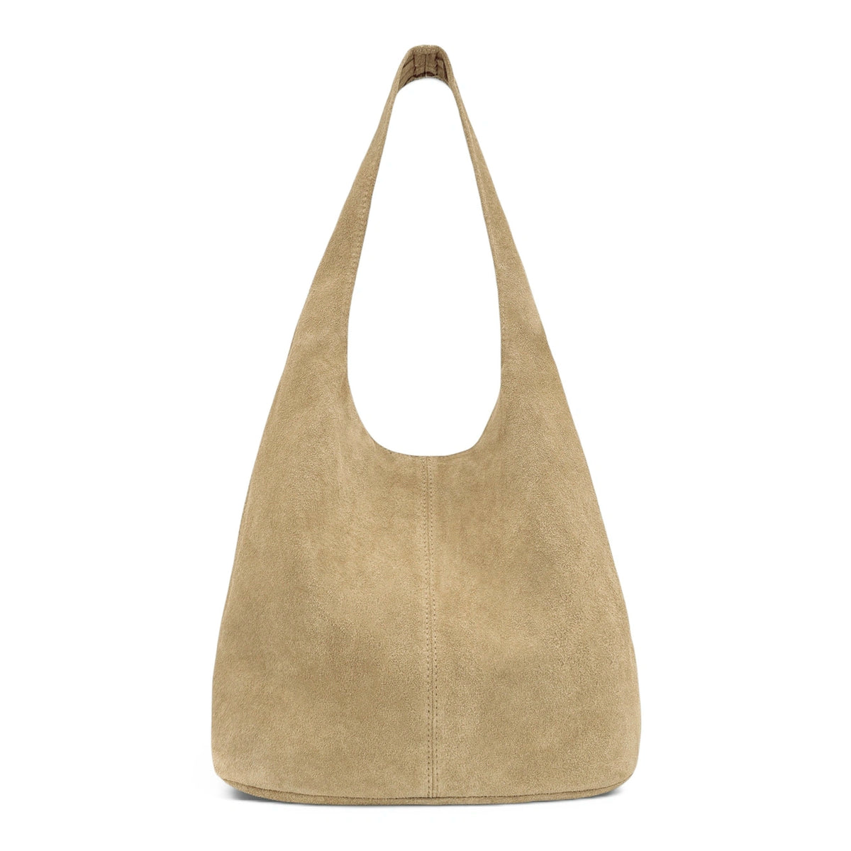 EVA Light Taupe HOBO suede handbag