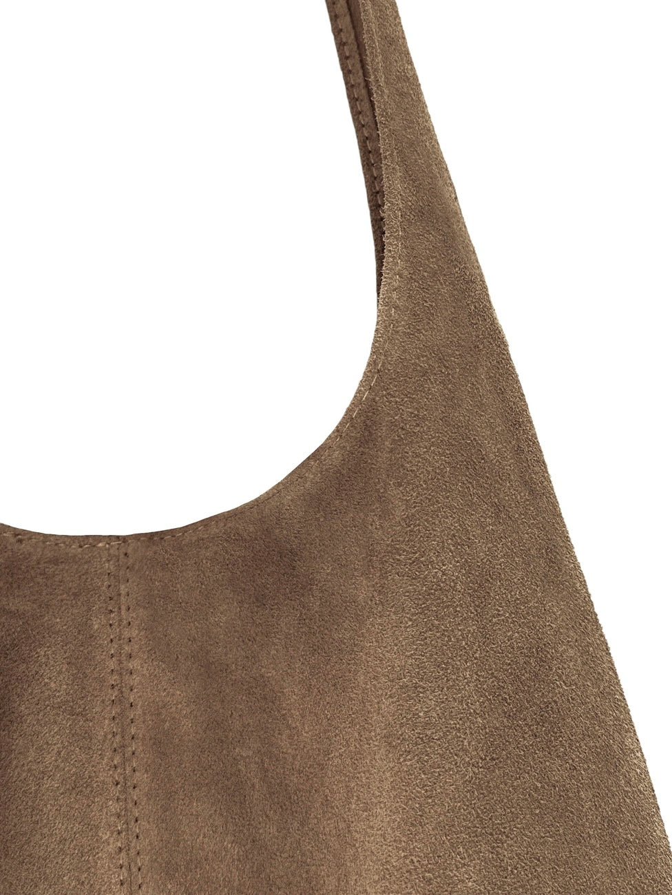 EVA Dark Taupe HOBO suede handbag