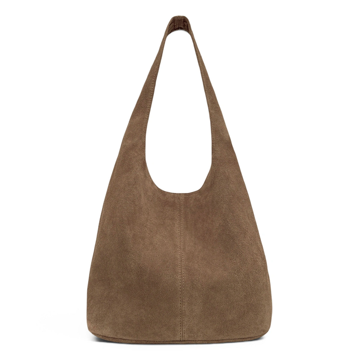 EVA Dark Taupe HOBO suede handbag
