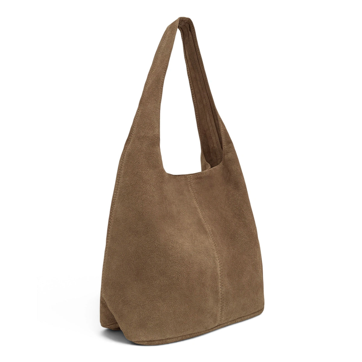 EVA Dark Taupe HOBO suede handbag