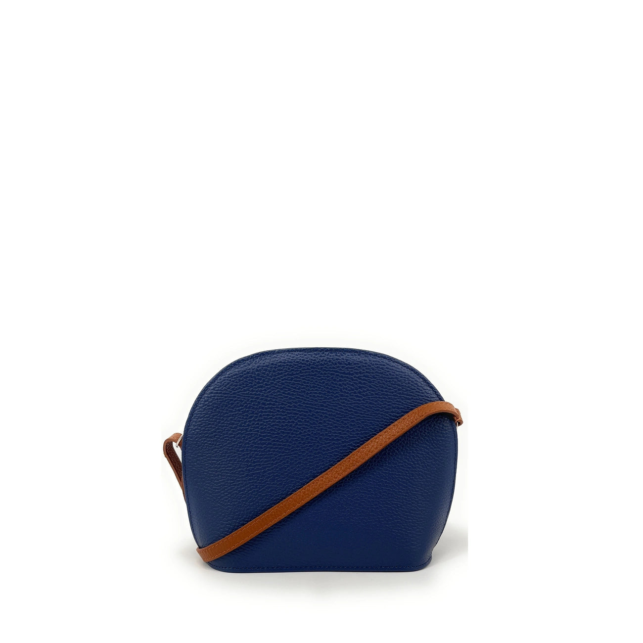 Sac trotteur en cuir grainé NAAN Bleu