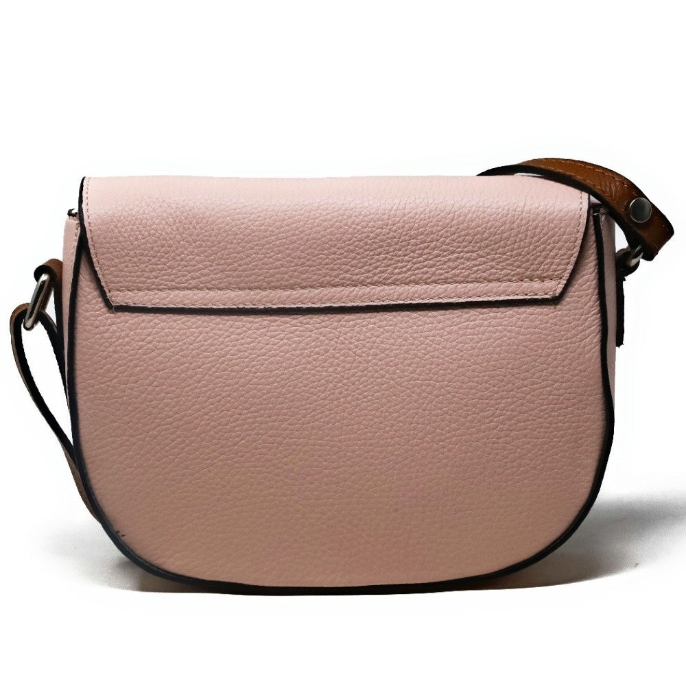 Sac trotteur en cuir grainé INA SCOT Rose pâle