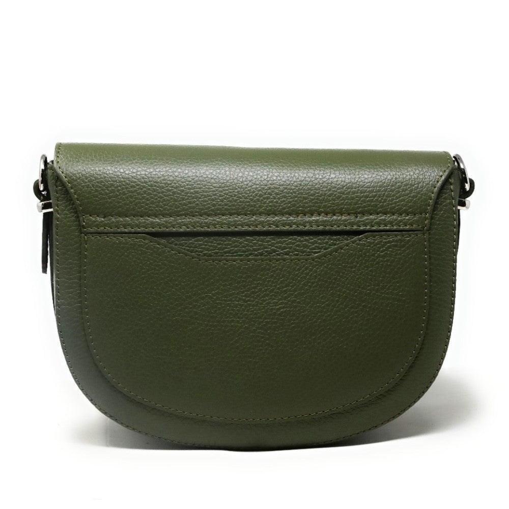 Sac trotteur en cuir grainé MASINA Kaki