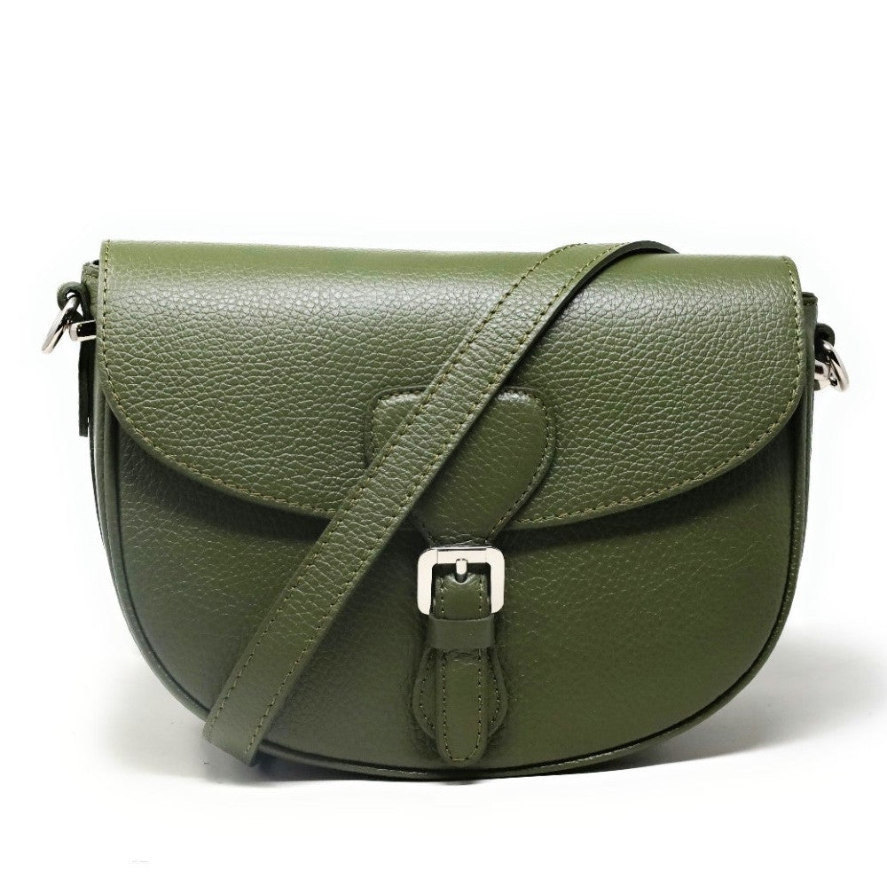 Sac trotteur en cuir grainé MASINA Kaki