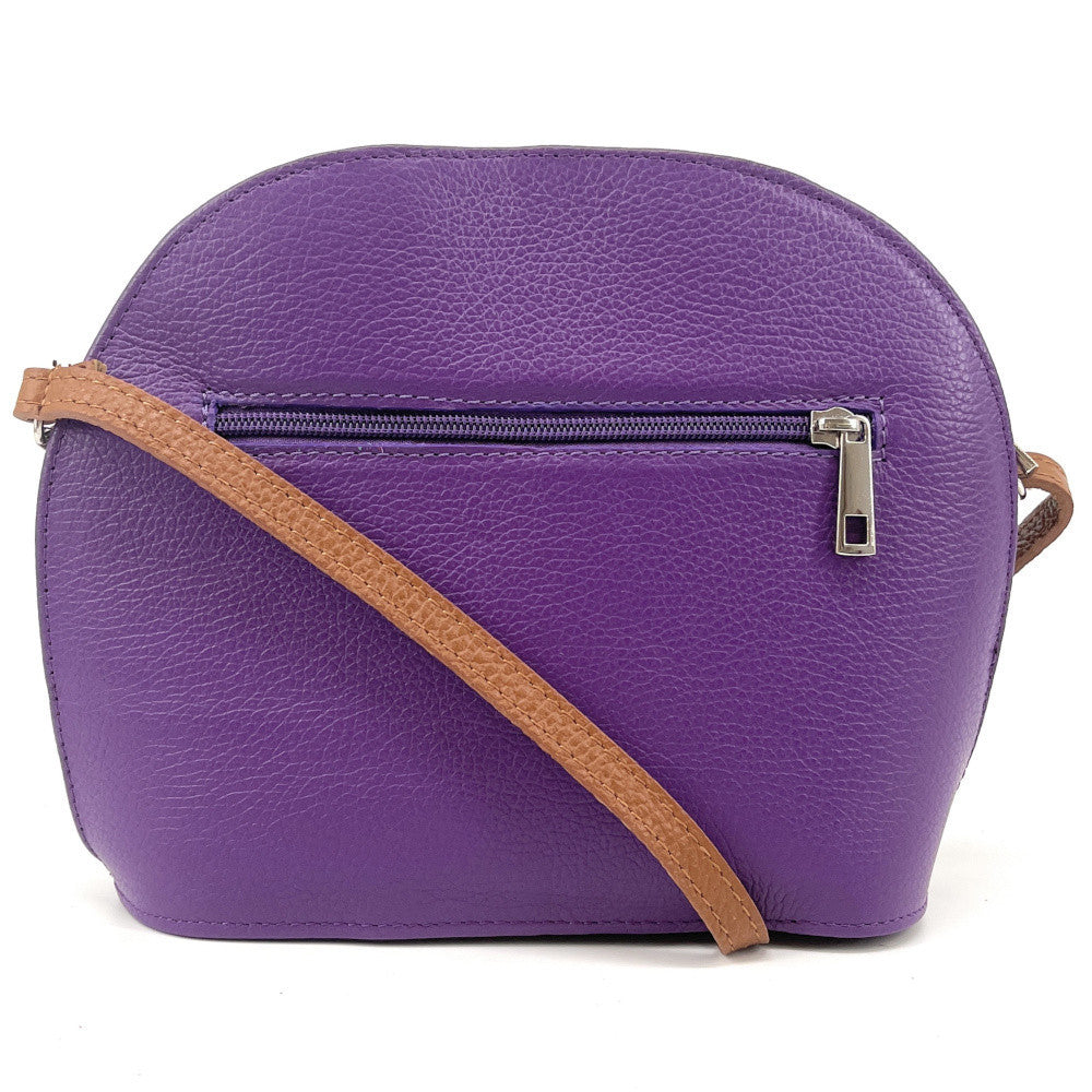 Sac trotteur en cuir grainé NAAN Violet