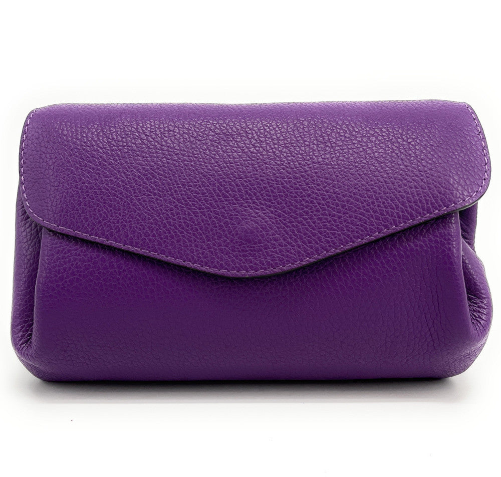 Sac trotteur en cuir grainé ORIGAMI Violet