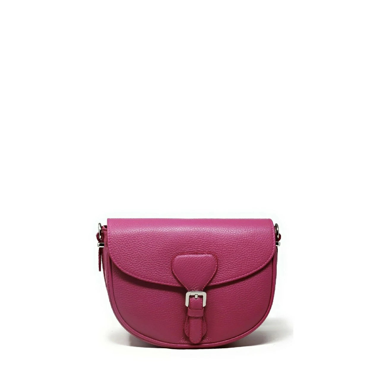 Bolsa de trote de cuero grano MASINA Rose fucsia