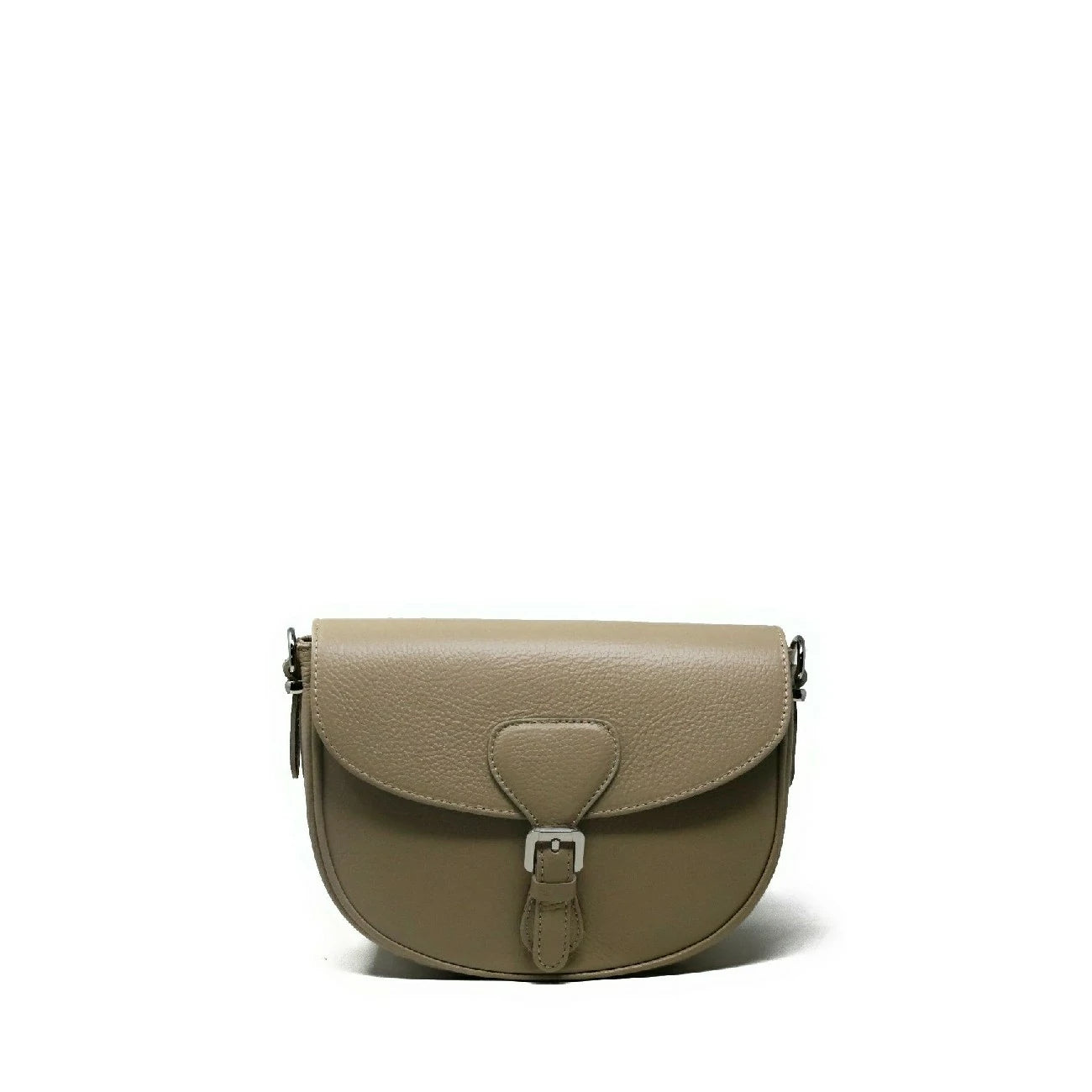 Sac trotteur en cuir grainé MASINA Taupe clair