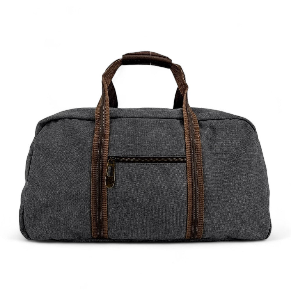 Sac week-end en toile et cuir PALAWAN Noir