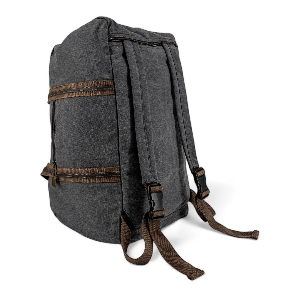 Sac week-end en toile et cuir PALAWAN Noir