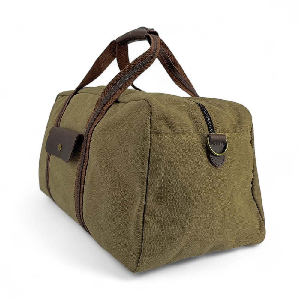 Sac week-end en toile et cuir PALAWAN Kaki