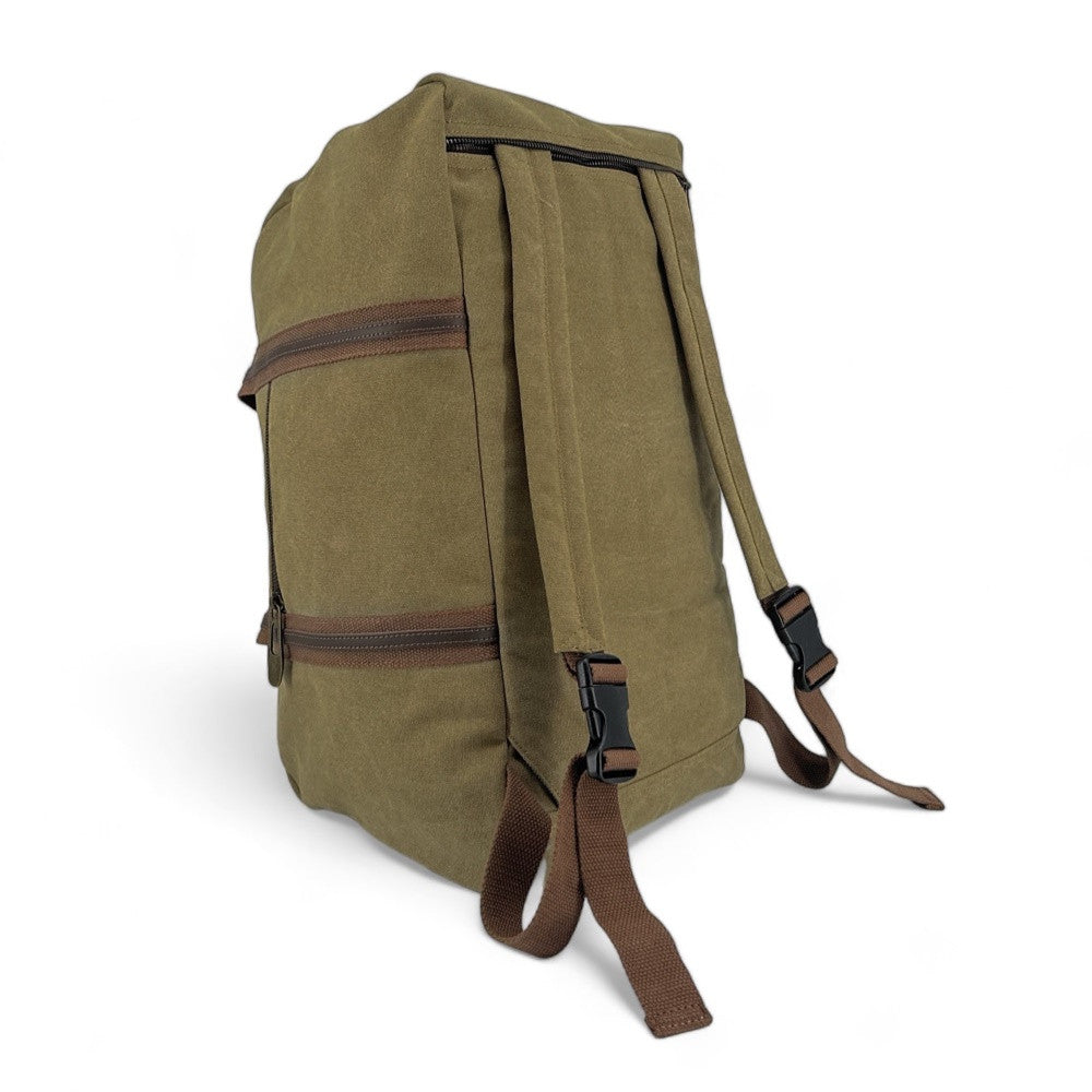 Sac week-end en toile et cuir PALAWAN Kaki