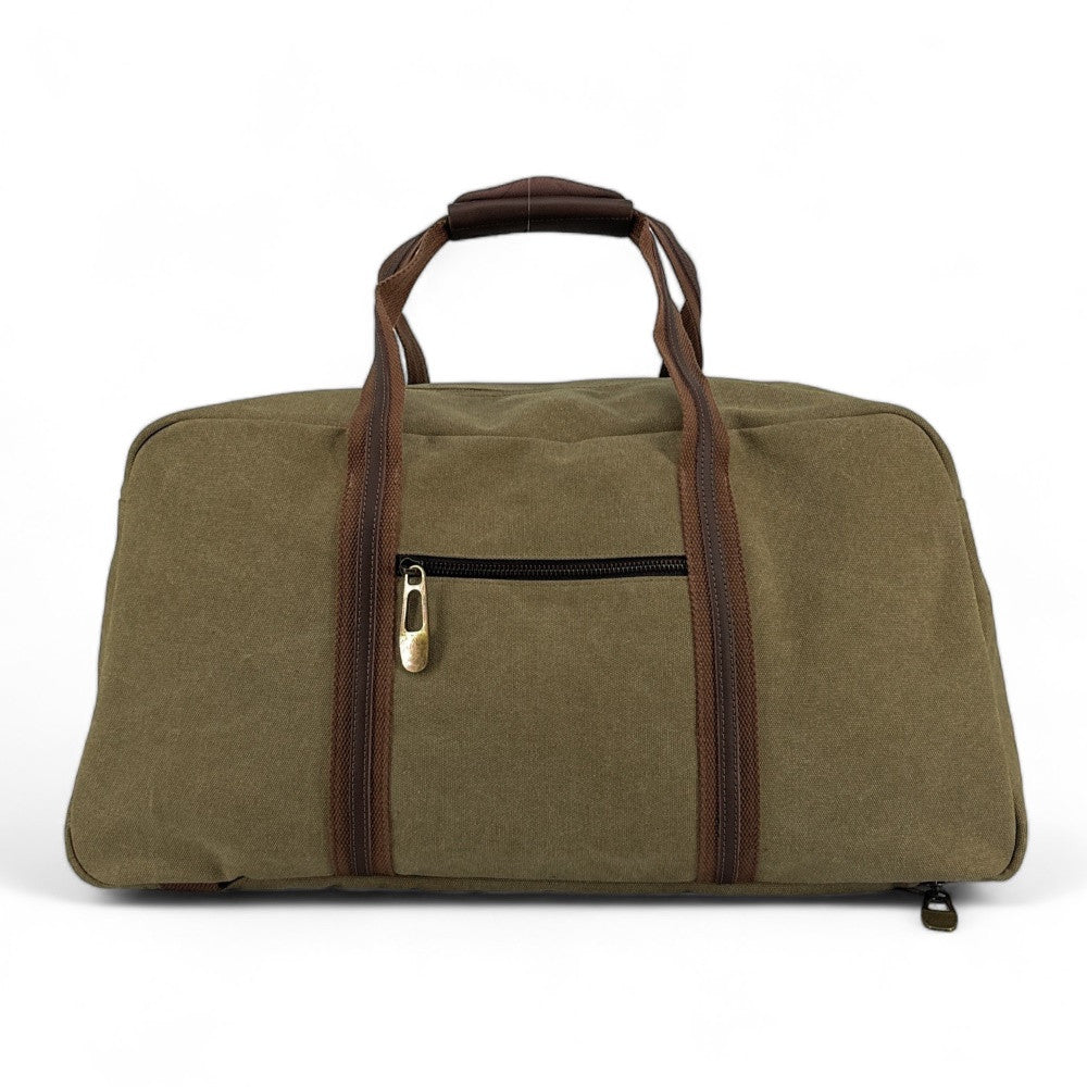 Sac week-end en toile et cuir PALAWAN Kaki