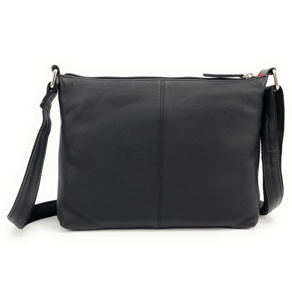 Sacs Homme Sacoche à bandoulière en cuir lisse NEO Noir Oh My Bag